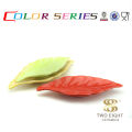 Ceramic colorful natural leaf sushi plates for restaurant